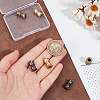 6Pcs 3 Colors Outdoor EDC Tool Brass Parachute Rope European Beads KK-NB0003-72A-3