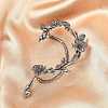 316 Surgical Stainless Flower Cuff Earrings LS-EJEW-C160-05A-1