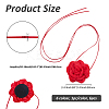 6Pcs 6 Colors Cloth Flower Collar Choker Necklace NJEW-FH0001-11-2