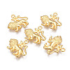 Golden Plated Alloy Pendant Rhinestone Settings PALLOY-WH0067-15G-05-1