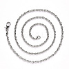 Non-Tarnish 304 Stainless Steel Cable Chain Necklace NJEW-S420-007C-P-3