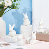 5Pcs 5 Style Porcelain Display Decoration AJEW-GL0002-01-5