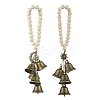 Natural Wood Beads Door Hanging HJEW-JM03357-2
