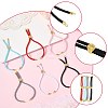 6Pcs 6 Colors Twisted Nylon Cord Silder Bracelets DIY-FS0008-93-3