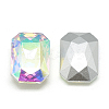 Pointed Back Glass Rhinestone Cabochons RGLA-T079-8x10mm-05-2