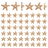 60Pcs 2 Styles 1-Hole Alloy Shank Buttons BUTT-PH0001-79KCG-1