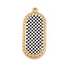 Printed 304 Stainless Steel Pendants STAS-C146-08G-01-1