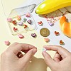 18Pcs 9 Colors Baking Paint Alloy Beads FIND-CJ0002-90-4
