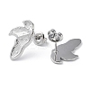 Non-Tarnish 304 Stainless Steel Stud Earrings STAS-Z052-17P-2