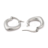 Non-Tarnish 304 Stainless Steel Hoop Earrings for Women EJEW-M224-01P-2