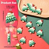 12Pcs Christmas Opaque Resin Pendants RESI-YW0004-83-3