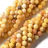 Natural Yellow Jade Beads Strands G-F591-17-10MM-2