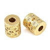 Soccer Seasons Brass Micro Pave Cubic Zirconia European Beads KK-D109-09C-G-2