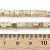 Electroplated Natural Lava Rock Beads Strands G-L606-E02-01D-4