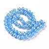 Electroplate Glass Beads Strands EGLA-T020-10-C01-2