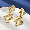 304 Stainless Steel Dangle Stud Earrings for Women EJEW-K268-13A-G-2
