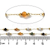 Ion Plating(IP) Real 18K Gold Plated 316 Stainless Steel Paperclip Chains AJEW-Z026-03E-3
