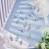 6 Sets 2 Styles Angel Acrylic Pendant Decorations HJEW-FH0001-58-5