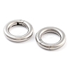 Non-Tarnish 316 Stainless Steel Spring Gate Rings STAS-M296-01P-C-01-1