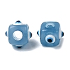 Resin Evil Eye European Beads RESI-A021-09-1