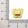 Rack Plating Brass Pendants With ABS Imitation pearls KK-S406-06A-4