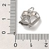 Rack Plating Brass Micro Pave Cubic Zirconia Charms KK-I720-53P-3