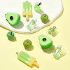 30Pcs 6 Styles Opaque Resin Pendants RESI-YW0001-67A-4