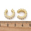 Cubic Zirconia Tennis Cuff Earrings EJEW-K093-09G-05-3