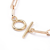 Iron Paperclip Chain Necklaces NJEW-JN02737-M-5