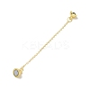 Brass Magnetic Clasp with Cable Safety Chain KK-F839-036G-2