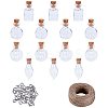 Glass Jar Glass Bottles AJEW-PH0015-06-1