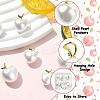 6Pcs 3 Styles Shell Pearl Pendants KK-CJ0003-41-3