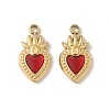 304 Stainless Steel Enamel Charms STAS-V015-18A-G-1