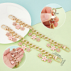 2Pcs Alloy Enamel Sakura Charm Purse Strap Extenders AJEW-PH0018-01-3
