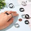  12Pcs 6 Styles 201 Stainless Steel Grooved Finger Ring Settings RJEW-TA0001-04EB-14