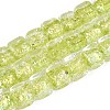 Foil Glass Beads FOIL-Q002-04G-1