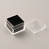 Square Transparent Plastic Loose Diamond Box CON-WH0084-52B-2