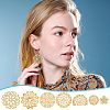 42Pcs 7 Styles Iron & Brass Filgree Joiners IFIN-UN0001-20-5