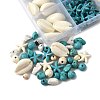 192Pcs 6 Styles Synthetic Turquoise Beads TURQ-FS0001-07-3