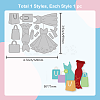Dress Shopping Bag Carbon Steel Cutting Dies Stencils DIY-WH0309-1265-6
