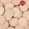Beech Wooden Round Pieces LS-WOOD-WH0101-32B-2