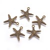 Tibetan Style Alloy Pendants TIBEP-EA306YKG-AB-LF-2