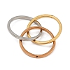 201 Stainless Steel Trinity Interlocking Ring Finger Rings FS-WG6776A-02-3