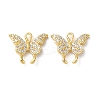 Brass Micro Pave Cubic Zirconia Charms KK-F872-06G-1