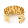 304 Stainless Steel Textured Cuff Bangles BJEW-P302-13G-3
