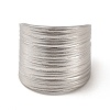 Non-Tarnish 304 Stainless Steel Textured Wide Open Cuff Ring for Women RJEW-E070-01P-2