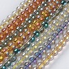 Electroplate Glass Beads Strands GLAA-K025-FR-6mm-A-1
