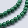 Natural Malachite Beads Strands G-F571-27AB1-10mm-01-3