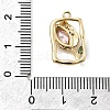 Brass Micro Pave Cubic Zirconia Pendants KK-A275-29G-3