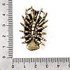 Brass Isopoda Miniature Figurines Statues for Home Office Desktop Ornament KK-S335-03AB-B-3